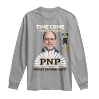 Mark Golding PNP Supporter Long Sleeve Shirt Time Come for a Better Life Jamaica Politics People's National Party - Wonder Print Shop