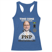 Mark Golding PNP Supporter Racerback Tank Top Time Come for a Better Life Jamaica Politics People's National Party - Wonder Print Shop