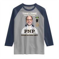 Mark Golding PNP Supporter Raglan Shirt Time Come for a Better Life Jamaica Politics People's National Party - Wonder Print Shop