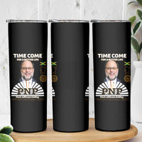 Mark Golding PNP Supporter Skinny Tumbler Time Come for a Better Life Jamaica Politics People's National Party - Wonder Print Shop