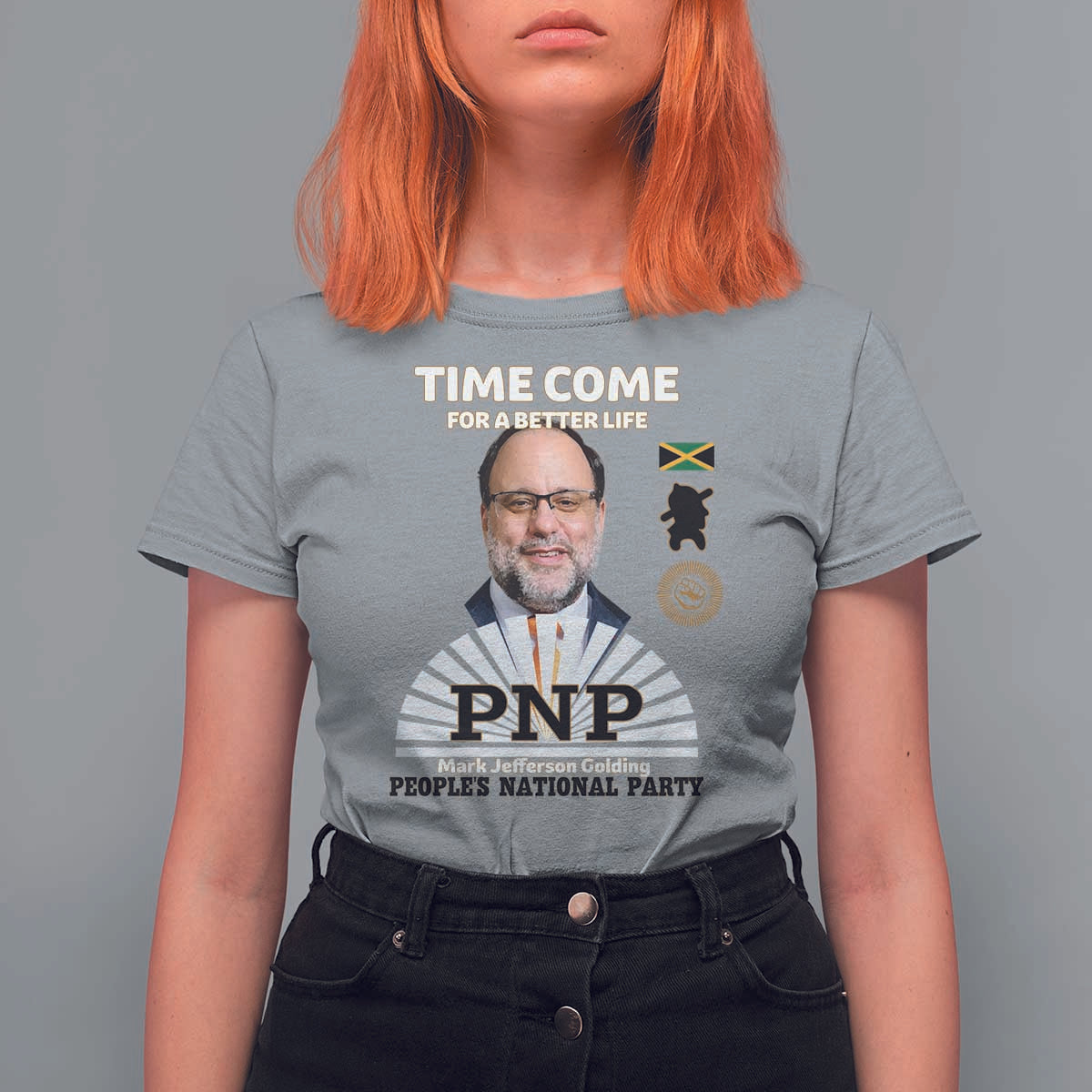 Mark Golding PNP Supporter T Shirt For Women Time Come for a Better Life Jamaica Politics People's National Party - Wonder Print Shop