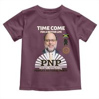 Mark Golding PNP Supporter Toddler T Shirt Time Come for a Better Life Jamaica Politics People's National Party - Wonder Print Shop