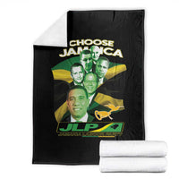 Choose Jamaica JLP Supporter Throw Blanket Patriotic Leaders Jamaica Jamaica Labor Party Politics - Wonder Print Shop
