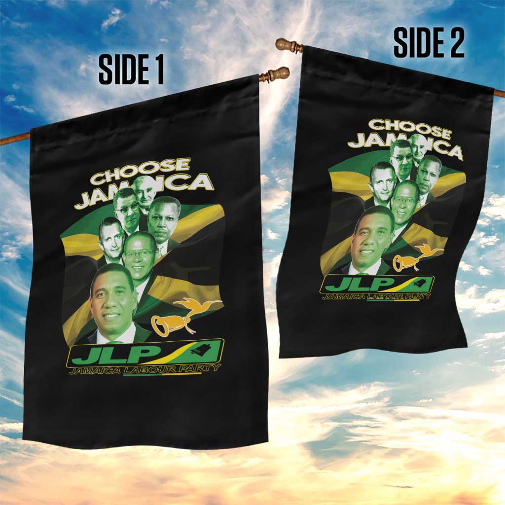Choose Jamaica JLP Supporter Garden Flag Patriotic Leaders Jamaica Jamaica Labor Party Politics - Wonder Print Shop
