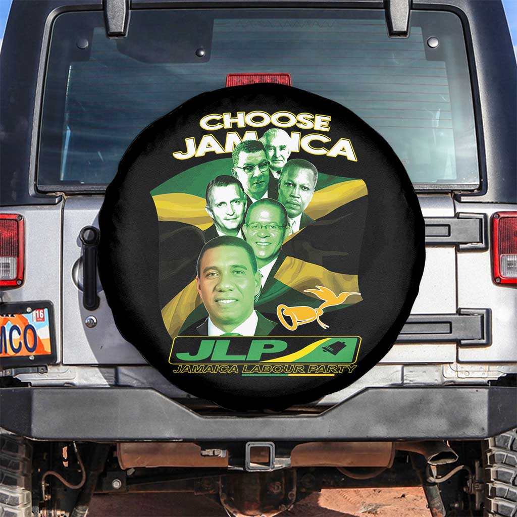 Choose Jamaica JLP Supporter Spare Tire Cover Patriotic Leaders Jamaica Jamaica Labor Party Politics - Wonder Print Shop