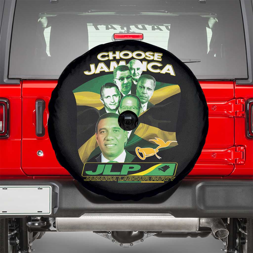 Choose Jamaica JLP Supporter Spare Tire Cover Patriotic Leaders Jamaica Jamaica Labor Party Politics - Wonder Print Shop