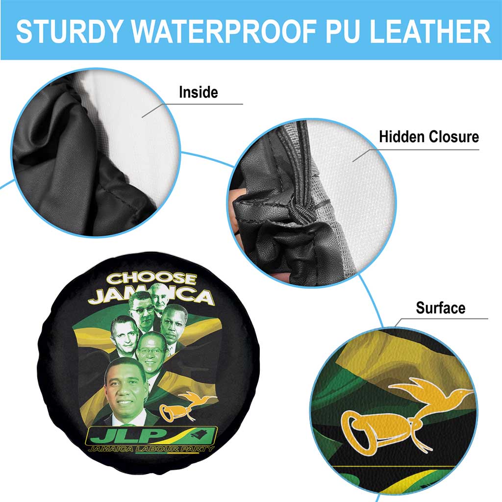 Choose Jamaica JLP Supporter Spare Tire Cover Patriotic Leaders Jamaica Jamaica Labor Party Politics - Wonder Print Shop