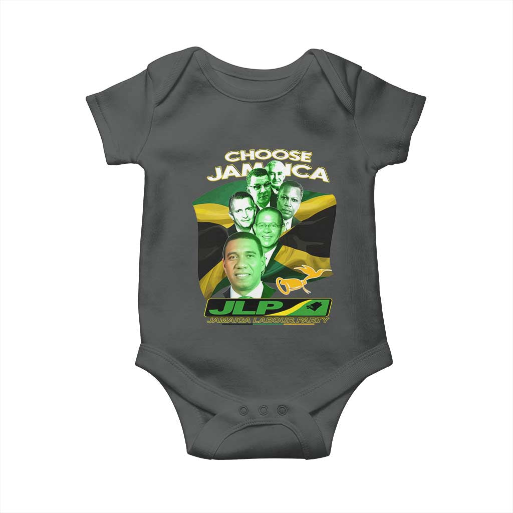 Choose Jamaica JLP Supporter Baby Onesie Patriotic Leaders Jamaica Jamaica Labor Party Politics - Wonder Print Shop