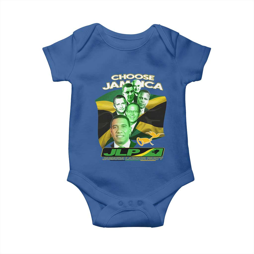 Choose Jamaica JLP Supporter Baby Onesie Patriotic Leaders Jamaica Jamaica Labor Party Politics - Wonder Print Shop