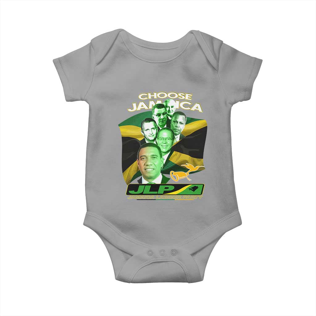 Choose Jamaica JLP Supporter Baby Onesie Patriotic Leaders Jamaica Jamaica Labor Party Politics - Wonder Print Shop