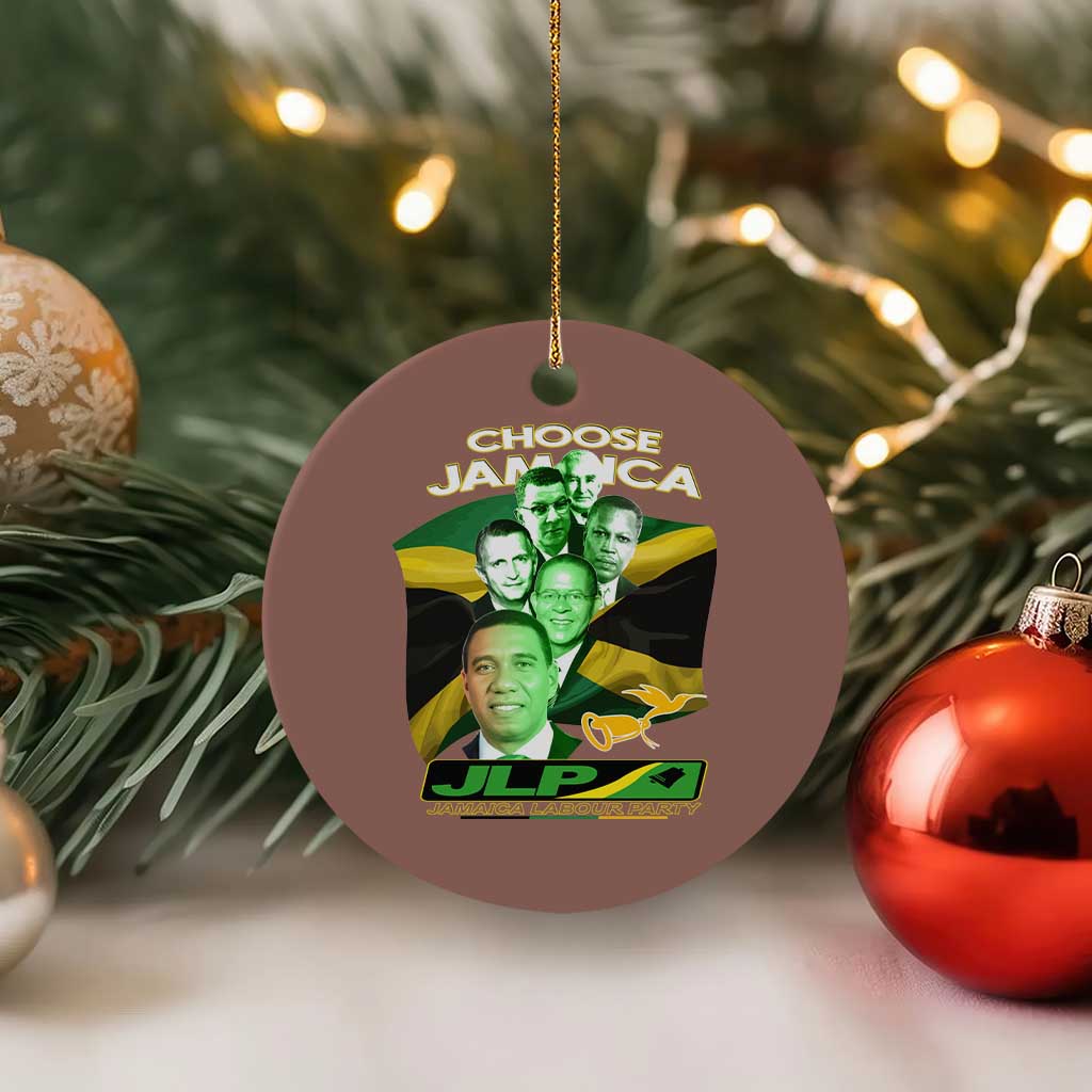 Choose Jamaica JLP Supporter Ceramic Ornament Patriotic Leaders Jamaica Jamaica Labor Party Politics - Wonder Print Shop
