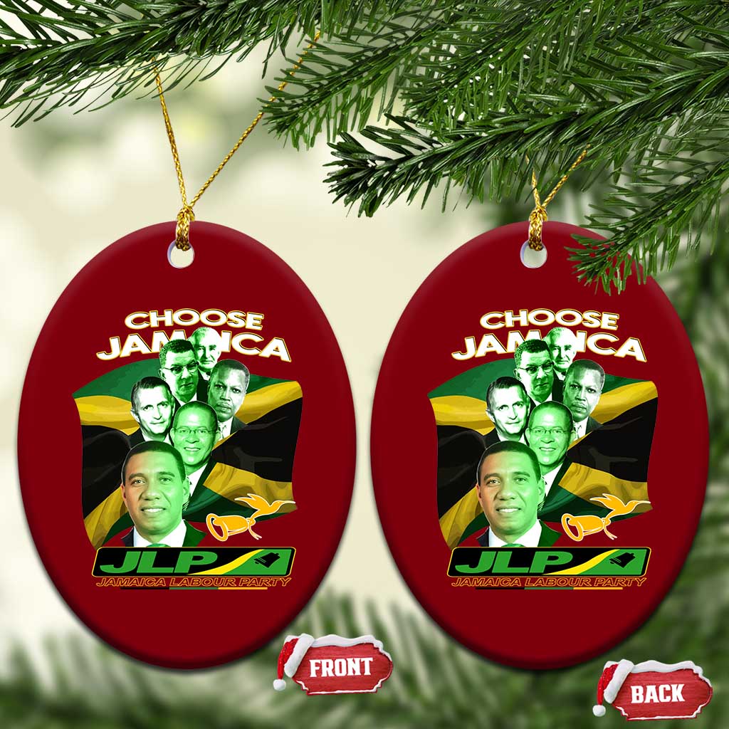 Choose Jamaica JLP Supporter Ceramic Ornament Patriotic Leaders Jamaica Jamaica Labor Party Politics - Wonder Print Shop