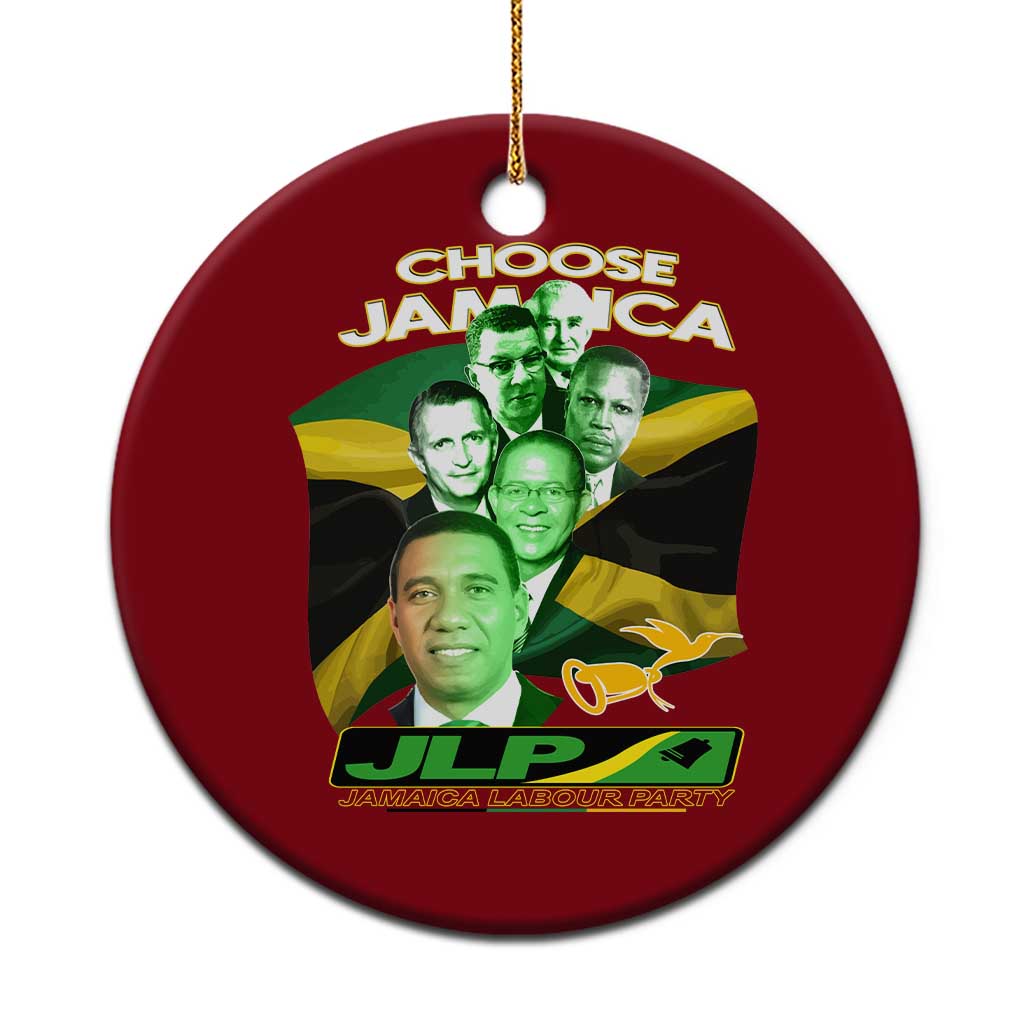 Choose Jamaica JLP Supporter Ceramic Ornament Patriotic Leaders Jamaica Jamaica Labor Party Politics - Wonder Print Shop