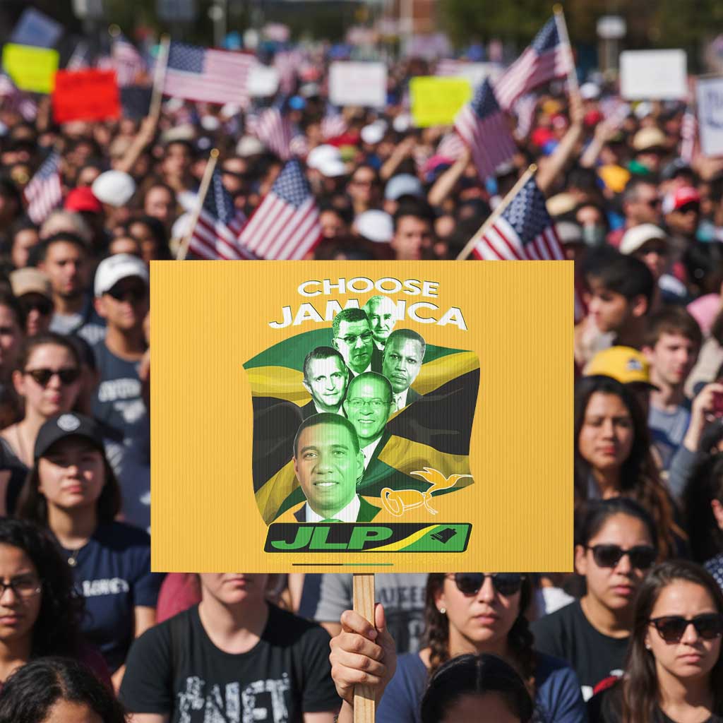 Choose Jamaica JLP Supporter Protest Sign Patriotic Leaders Jamaica Jamaica Labor Party Politics - Wonder Print Shop