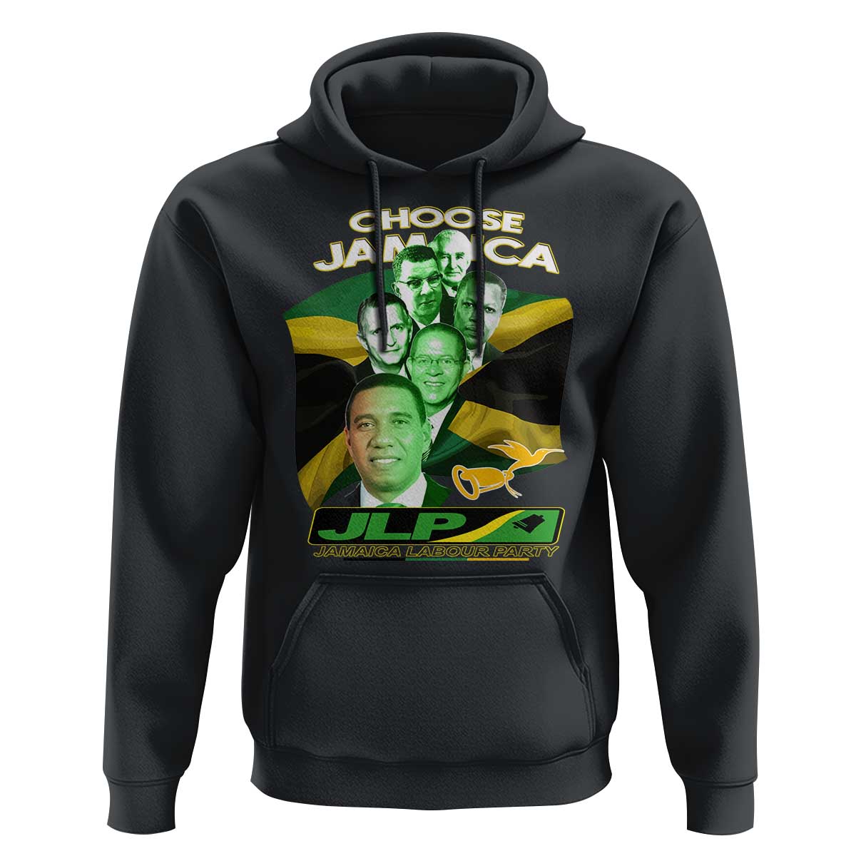 Choose Jamaica JLP Supporter Hoodie Patriotic Leaders Jamaica Jamaica Labor Party Politics - Wonder Print Shop