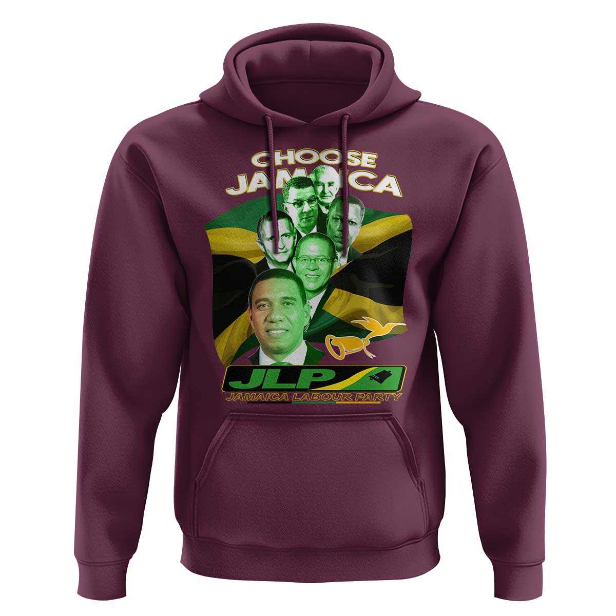 Choose Jamaica JLP Supporter Hoodie Patriotic Leaders Jamaica Jamaica Labor Party Politics - Wonder Print Shop