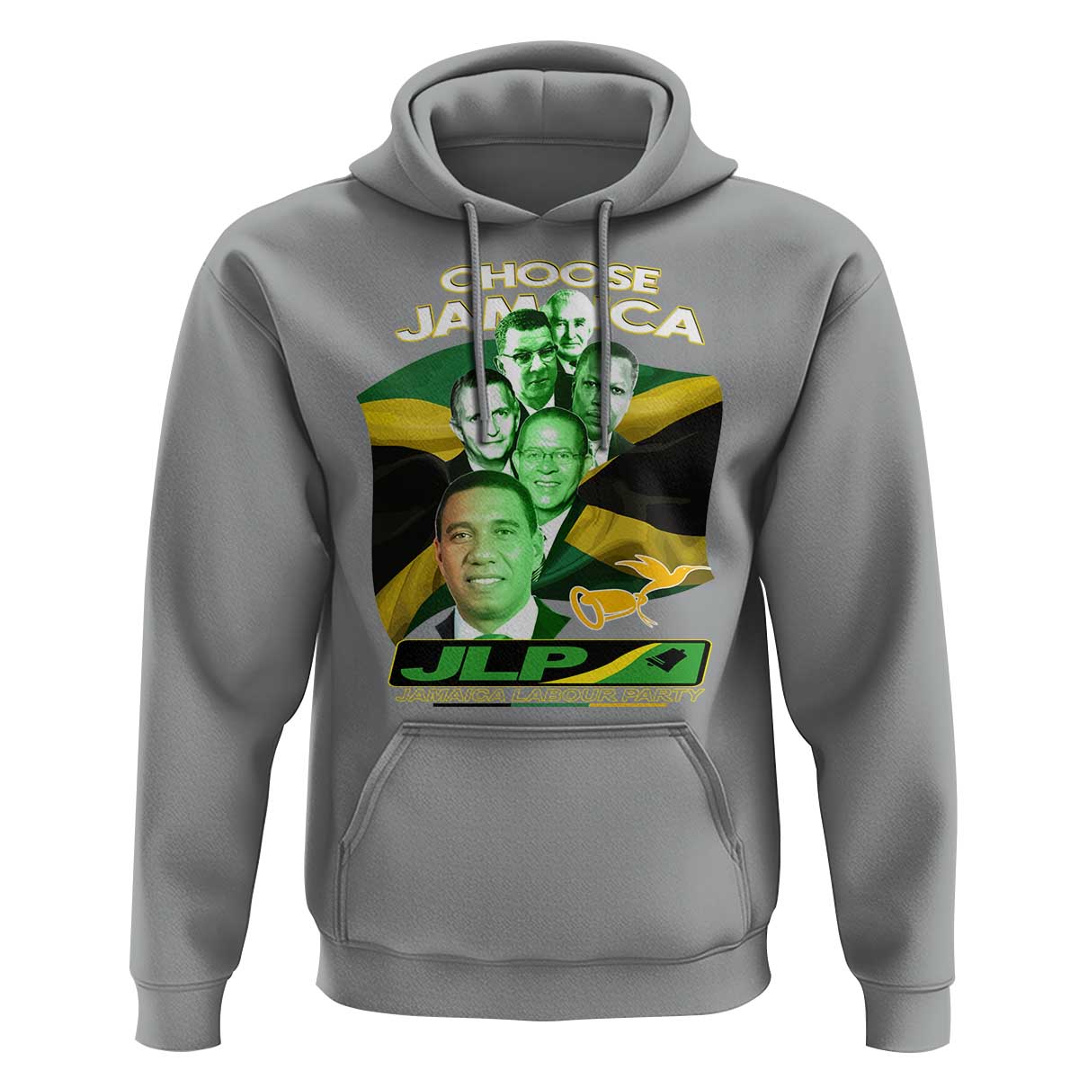 Choose Jamaica JLP Supporter Hoodie Patriotic Leaders Jamaica Jamaica Labor Party Politics - Wonder Print Shop