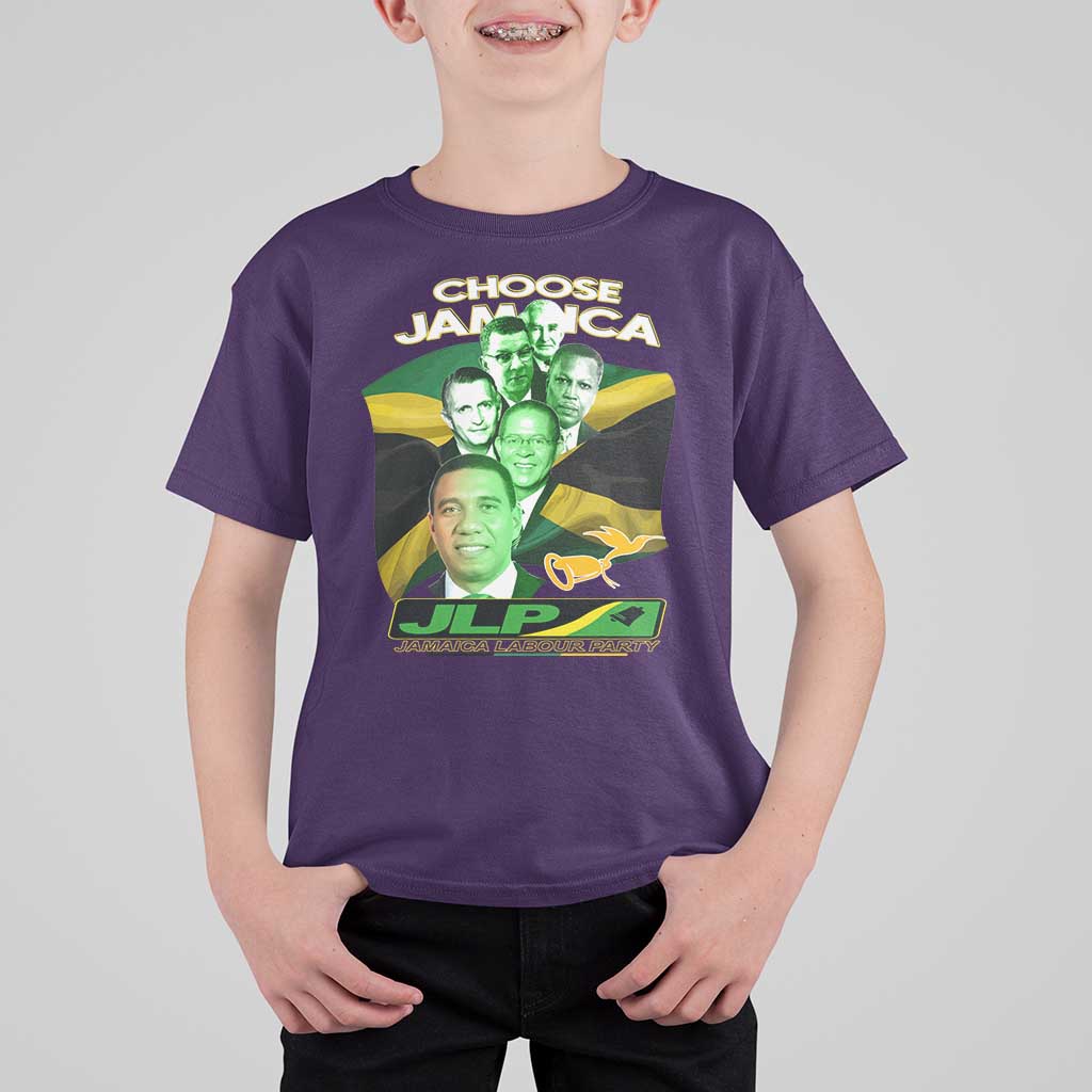 Choose Jamaica JLP Supporter T Shirt For Kid Patriotic Leaders Jamaica Jamaica Labor Party Politics - Wonder Print Shop