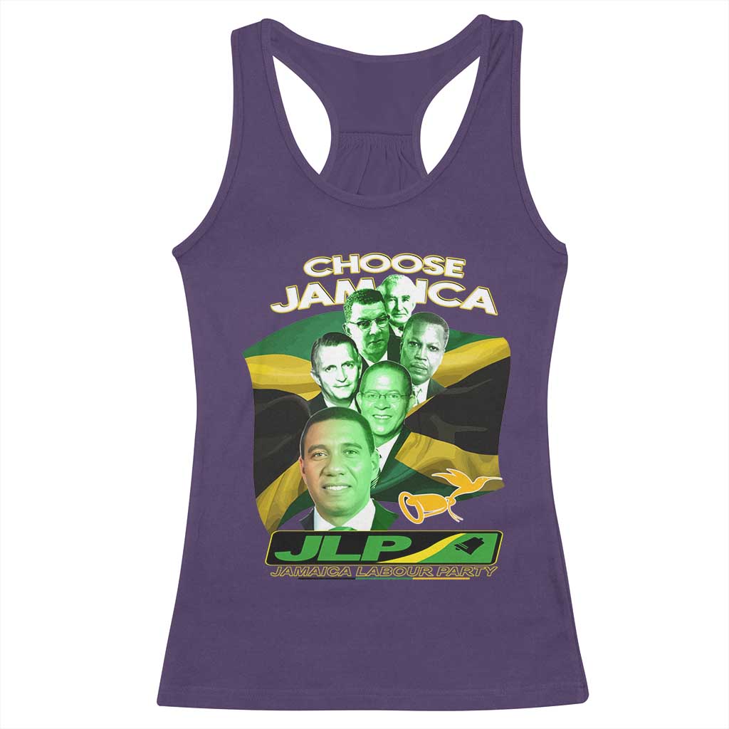 Choose Jamaica JLP Supporter Racerback Tank Top Patriotic Leaders Jamaica Jamaica Labor Party Politics - Wonder Print Shop