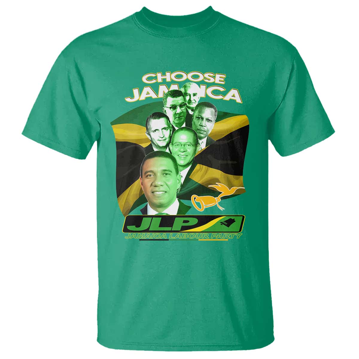 Choose Jamaica JLP Supporter T Shirt Patriotic Leaders Jamaica Jamaica Labor Party Politics - Wonder Print Shop