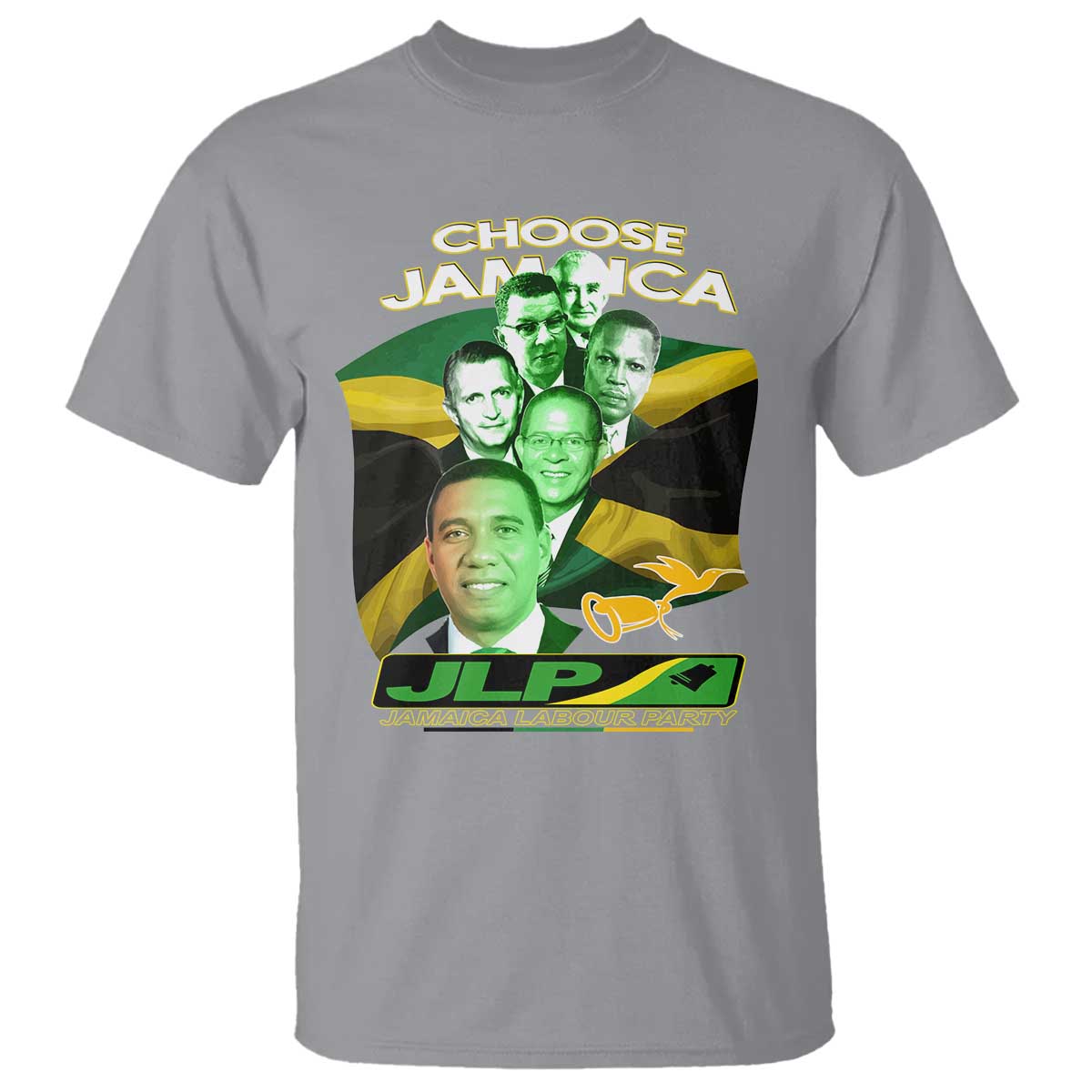 Choose Jamaica JLP Supporter T Shirt Patriotic Leaders Jamaica Jamaica Labor Party Politics - Wonder Print Shop