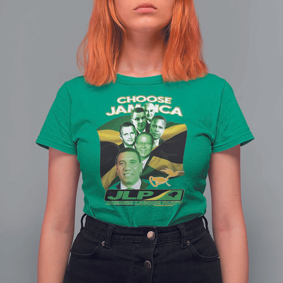 Choose Jamaica JLP Supporter T Shirt For Women Patriotic Leaders Jamaica Jamaica Labor Party Politics - Wonder Print Shop
