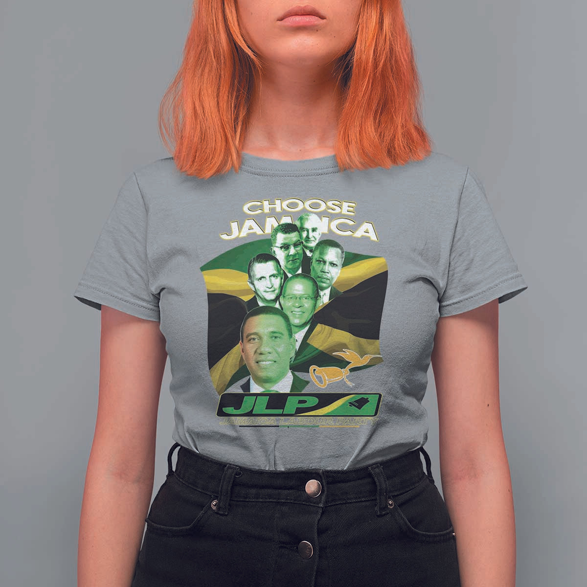 Choose Jamaica JLP Supporter T Shirt For Women Patriotic Leaders Jamaica Jamaica Labor Party Politics - Wonder Print Shop