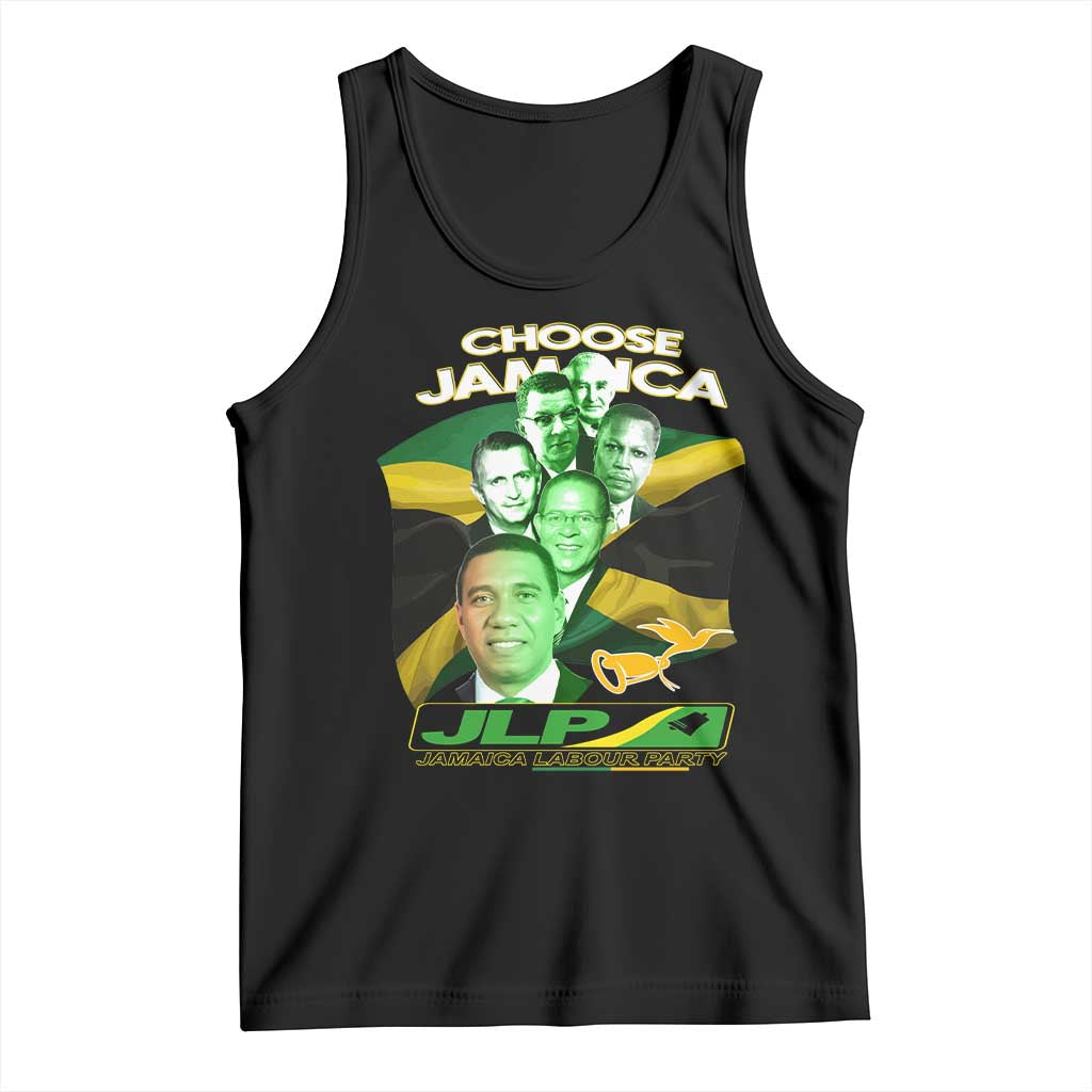 Choose Jamaica JLP Supporter Tank Top Patriotic Leaders Jamaica Jamaica Labor Party Politics - Wonder Print Shop
