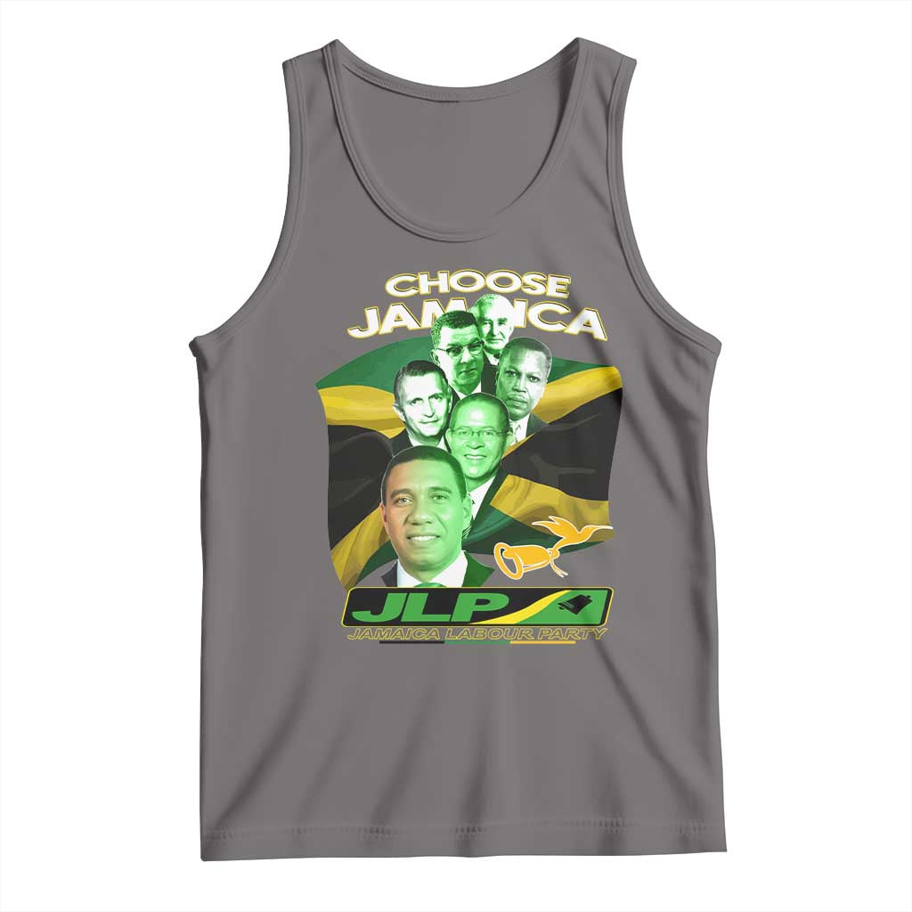 Choose Jamaica JLP Supporter Tank Top Patriotic Leaders Jamaica Jamaica Labor Party Politics - Wonder Print Shop