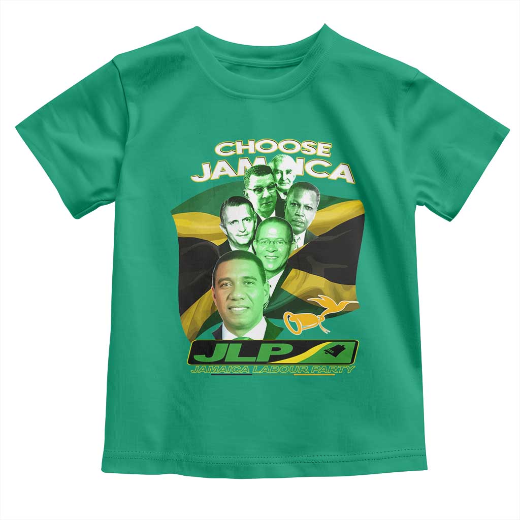 Choose Jamaica JLP Supporter Toddler T Shirt Patriotic Leaders Jamaica Jamaica Labor Party Politics - Wonder Print Shop