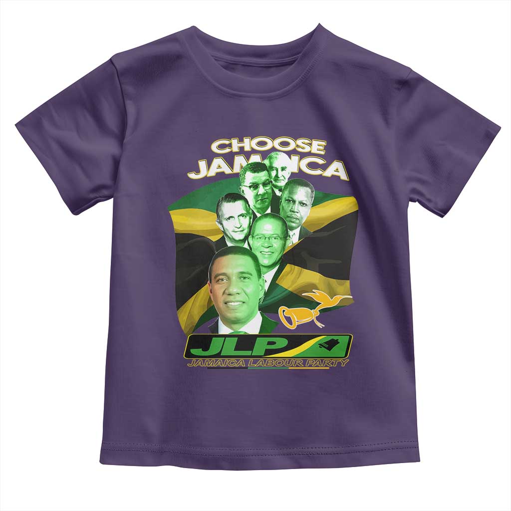 Choose Jamaica JLP Supporter Toddler T Shirt Patriotic Leaders Jamaica Jamaica Labor Party Politics - Wonder Print Shop