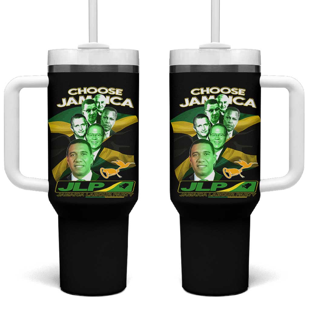 Choose Jamaica JLP Supporter Tumbler With Handle Patriotic Leaders Jamaica Jamaica Labor Party Politics - Wonder Print Shop