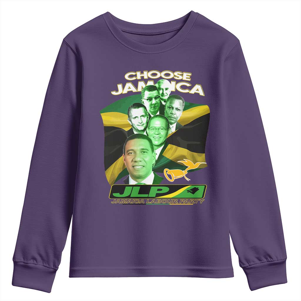 Choose Jamaica JLP Supporter Youth Sweatshirt Patriotic Leaders Jamaica Jamaica Labor Party Politics - Wonder Print Shop