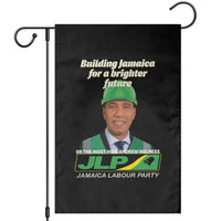 Dr Most Hon Andrew Holness JLP Supporter Garden Flag Building Jamaica for a Brighter Future Jamaica Labor Party Politics - Wonder Print Shop