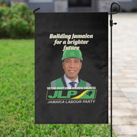 Dr Most Hon Andrew Holness JLP Supporter Garden Flag Building Jamaica for a Brighter Future Jamaica Labor Party Politics - Wonder Print Shop