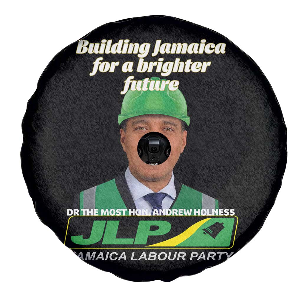 Dr Most Hon Andrew Holness JLP Supporter Spare Tire Cover Building Jamaica for a Brighter Future Jamaica Labor Party Politics - Wonder Print Shop