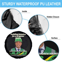 Dr Most Hon Andrew Holness JLP Supporter Spare Tire Cover Building Jamaica for a Brighter Future Jamaica Labor Party Politics - Wonder Print Shop