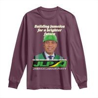 Dr Most Hon Andrew Holness JLP Supporter Long Sleeve Shirt Building Jamaica for a Brighter Future Jamaica Labor Party Politics - Wonder Print Shop