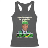 Dr Most Hon Andrew Holness JLP Supporter Racerback Tank Top Building Jamaica for a Brighter Future Jamaica Labor Party Politics - Wonder Print Shop