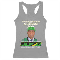 Dr Most Hon Andrew Holness JLP Supporter Racerback Tank Top Building Jamaica for a Brighter Future Jamaica Labor Party Politics - Wonder Print Shop