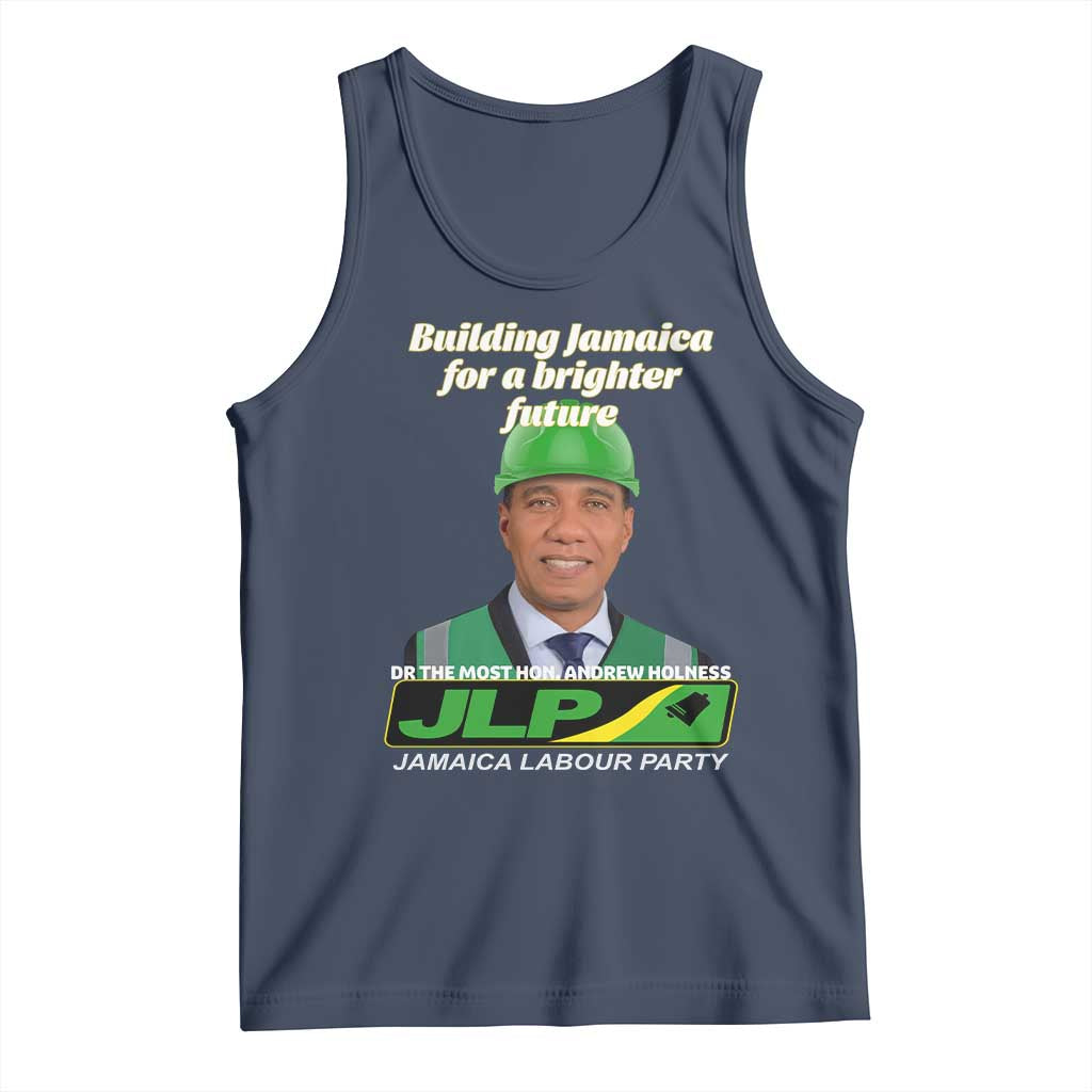 Dr Most Hon Andrew Holness JLP Supporter Tank Top Building Jamaica for a Brighter Future Jamaica Labor Party Politics - Wonder Print Shop
