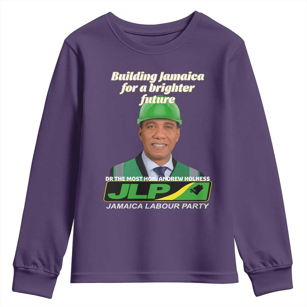 Dr Most Hon Andrew Holness JLP Supporter Youth Sweatshirt Building Jamaica for a Brighter Future Jamaica Labor Party Politics - Wonder Print Shop