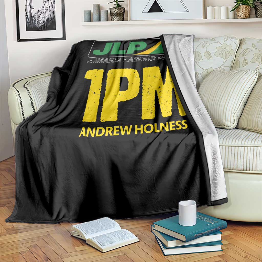 1PM Andrew Holness Throw Blanket Support JLP Jamaica Labour Party - Wonder Print Shop