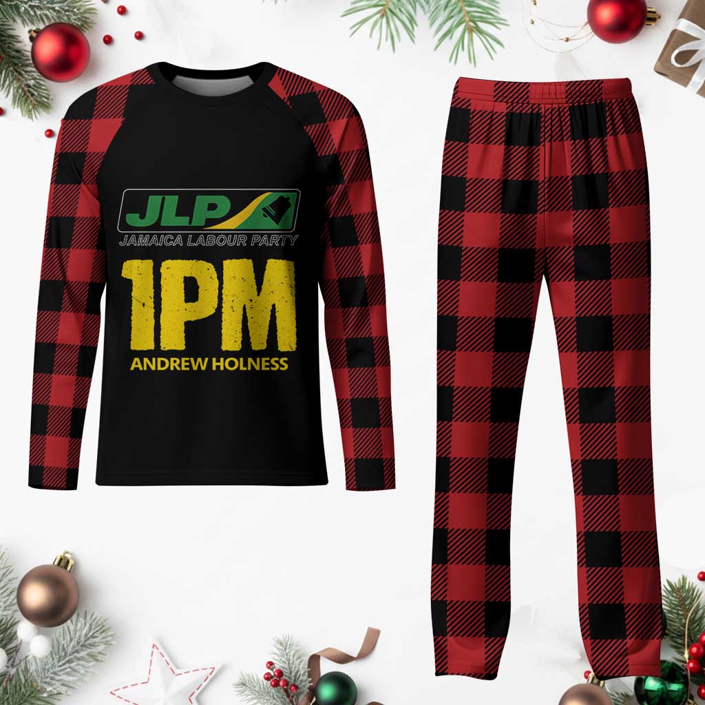 1PM Andrew Holness Plaid Pajama Set Support JLP Jamaica Labour Party - Wonder Print Shop
