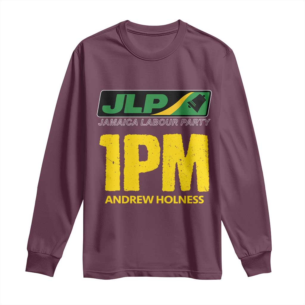 1PM Andrew Holness Long Sleeve Shirt Support JLP Jamaica Labour Party - Wonder Print Shop