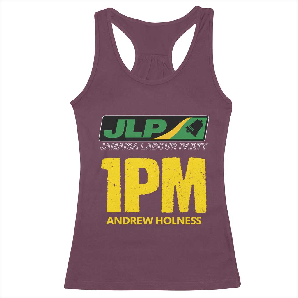 1PM Andrew Holness Racerback Tank Top Support JLP Jamaica Labour Party - Wonder Print Shop