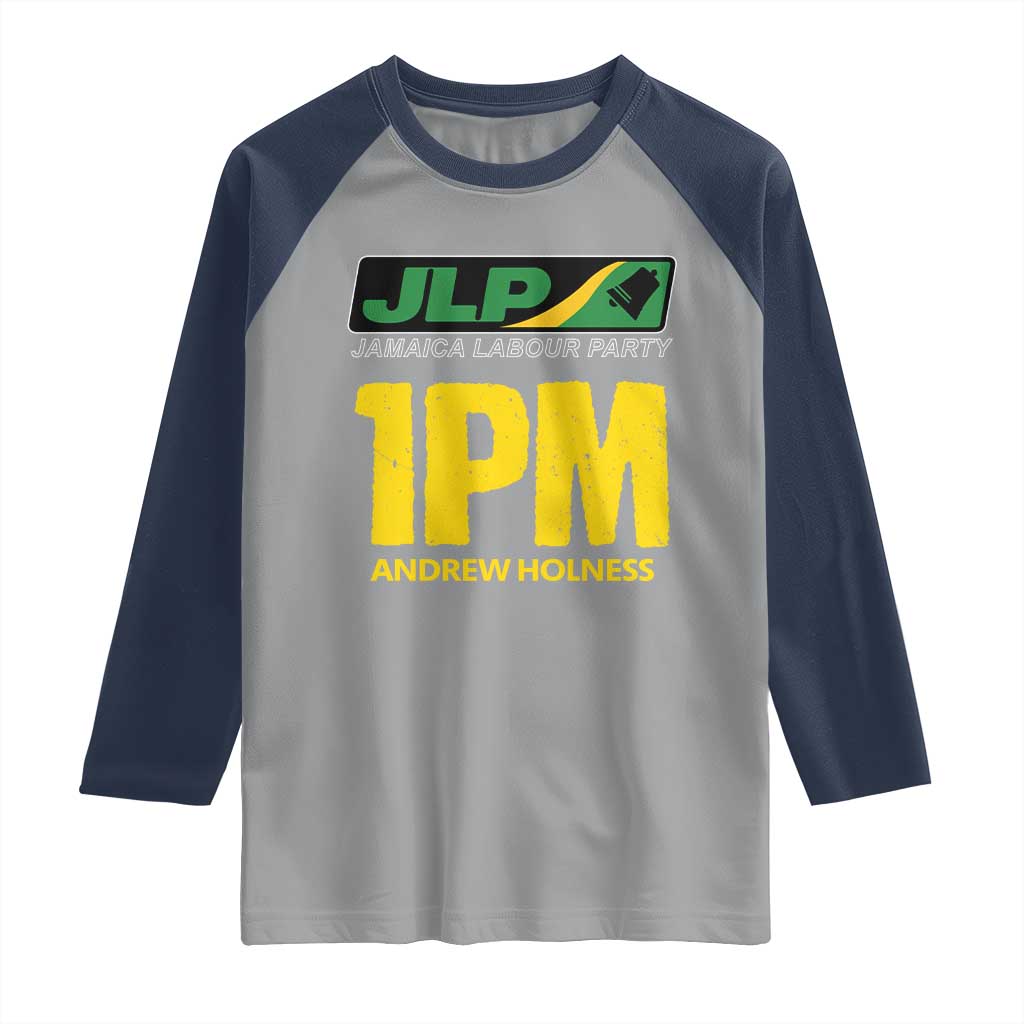 1PM Andrew Holness Raglan Shirt Support JLP Jamaica Labour Party - Wonder Print Shop
