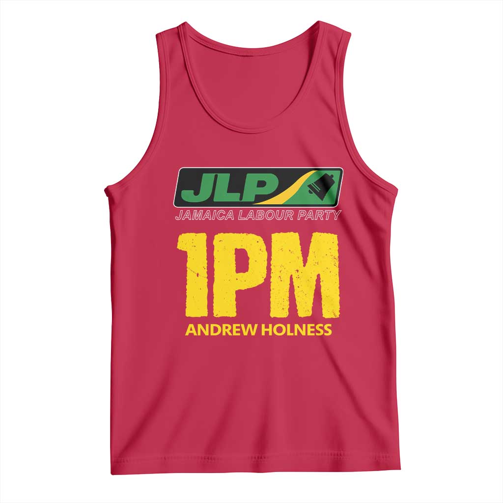 1PM Andrew Holness Tank Top Support JLP Jamaica Labour Party - undefined