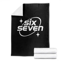 Funny Six Seven Throw Blanket Cool 67 Meme Y2K Gen Alpha Slang - Wonder Print Shop