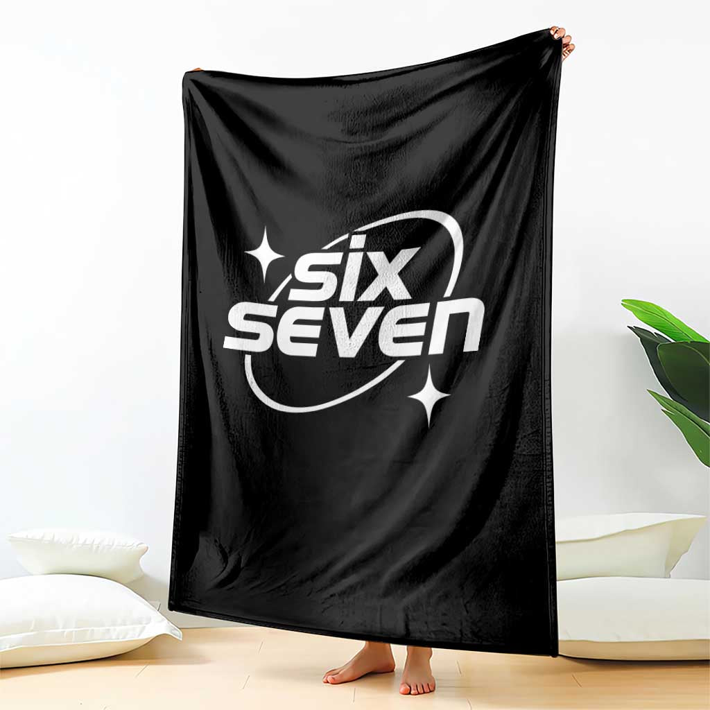 Funny Six Seven Throw Blanket Cool 67 Meme Y2K Gen Alpha Slang - Wonder Print Shop